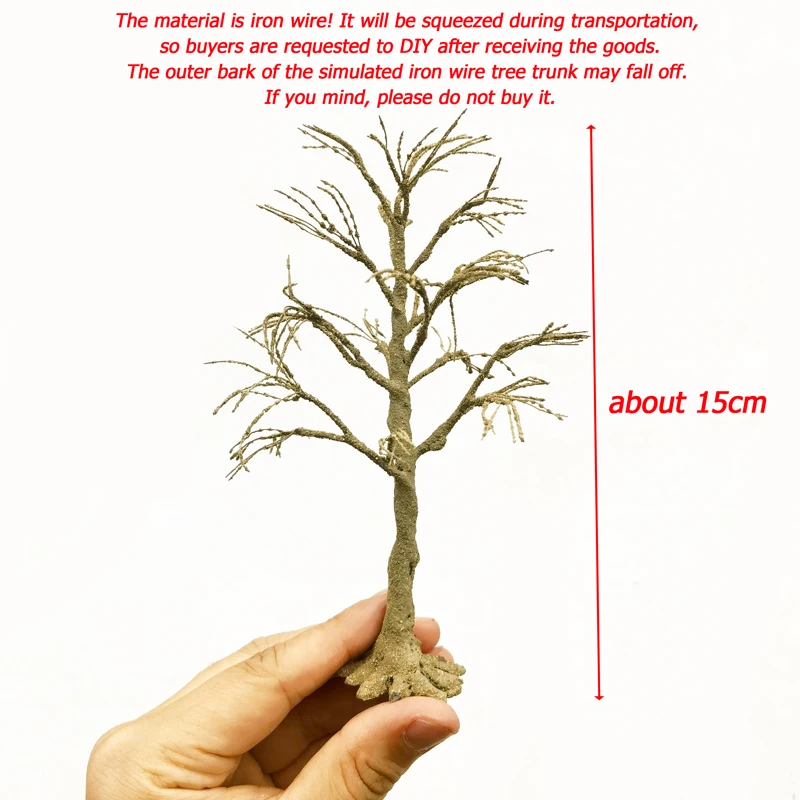 10cm/15cm/18cm/23cm/28cm Model Wire Tree Trunk for Making Handmade Tree Simulation Material Miniature Tree Model Train Layout