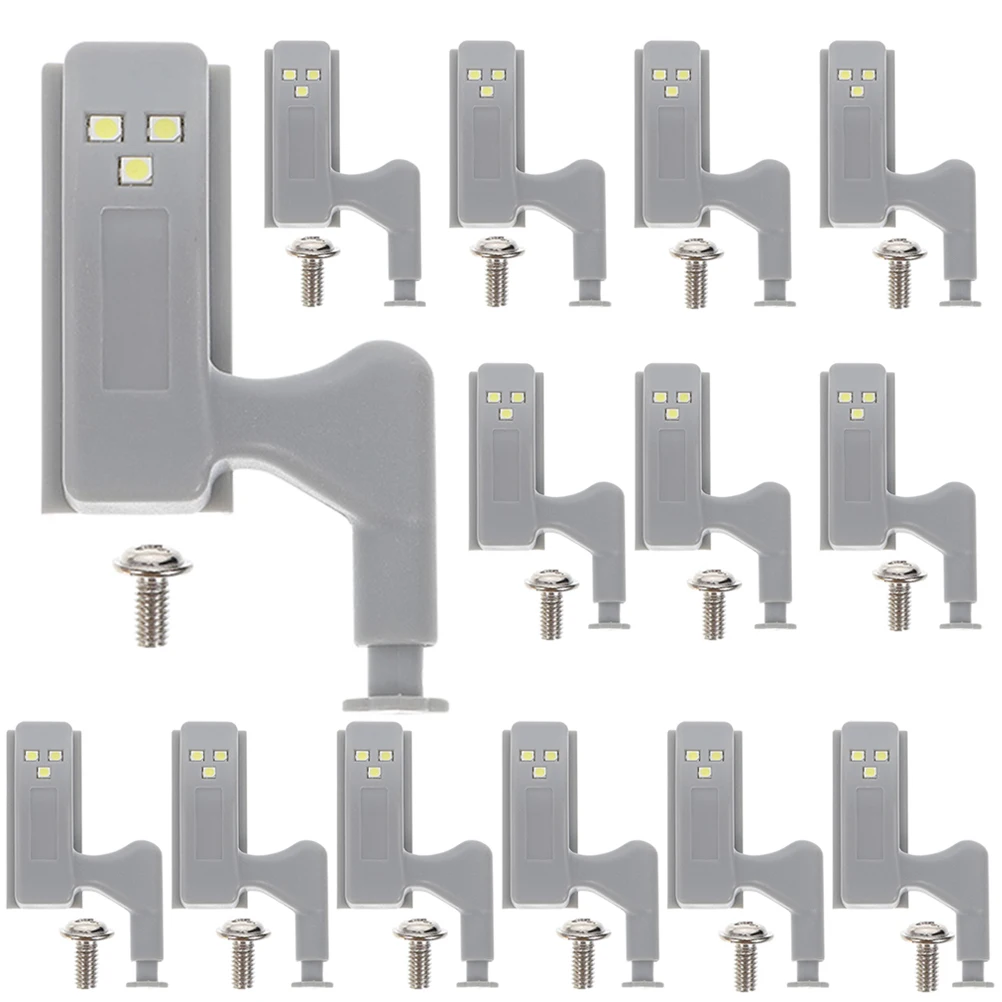 

20pcs Hinge Led Touch Sensor Lights For Kitchen Closet Cupboard Door Activated Drawer Lights With Screws Operated