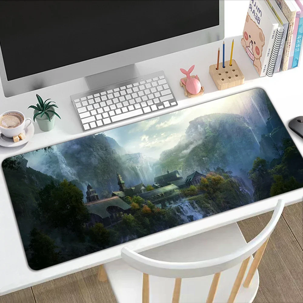 Mouse Mats Lotrs Movie Rings Mat Large Pad Mousepad Anime Gaming Accessories Cute Mause Kawaii Carpet Gamer Cabinet Xxl Keyboard