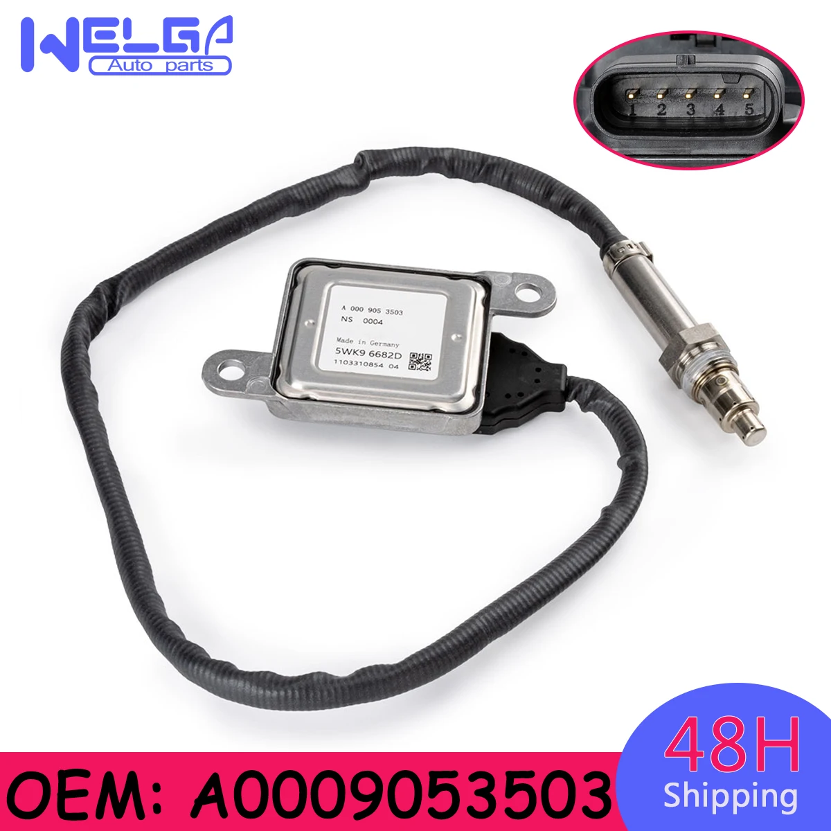 

New Nitrogen NOX Sensor For Mercedes Benz W164 W166 W205 W207 X164 X166 C220 ML350 OEM# A0009053503 0009053503 5WK96682D