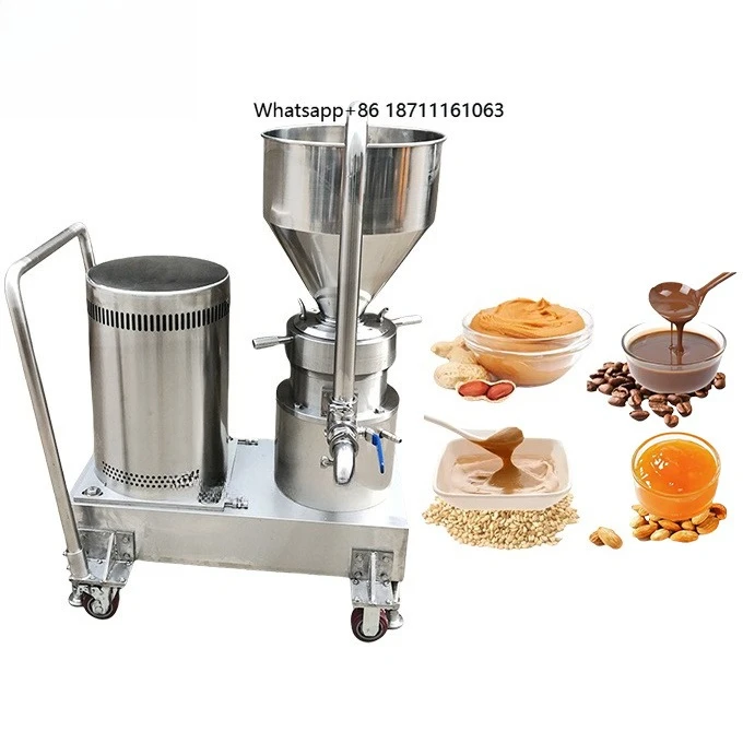 Commercial Electric 4kw Food Cocoa Beans Sesame Paste Colloid Mill Ketchup Walnut Peanut Butter Milling Machine