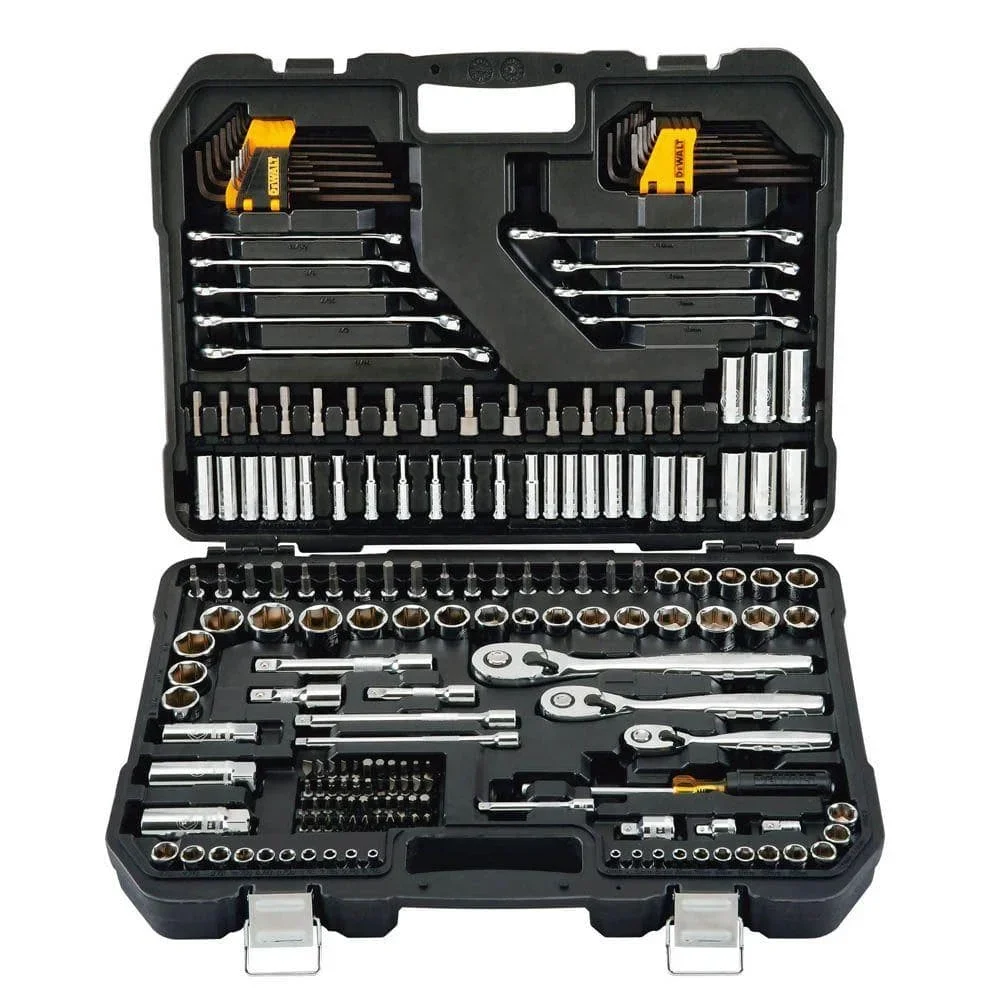 US  1/4 in., 3/8 in., and 1/2 in. Drive Polished Chrome Mechanics Tool Set (200-Piece)