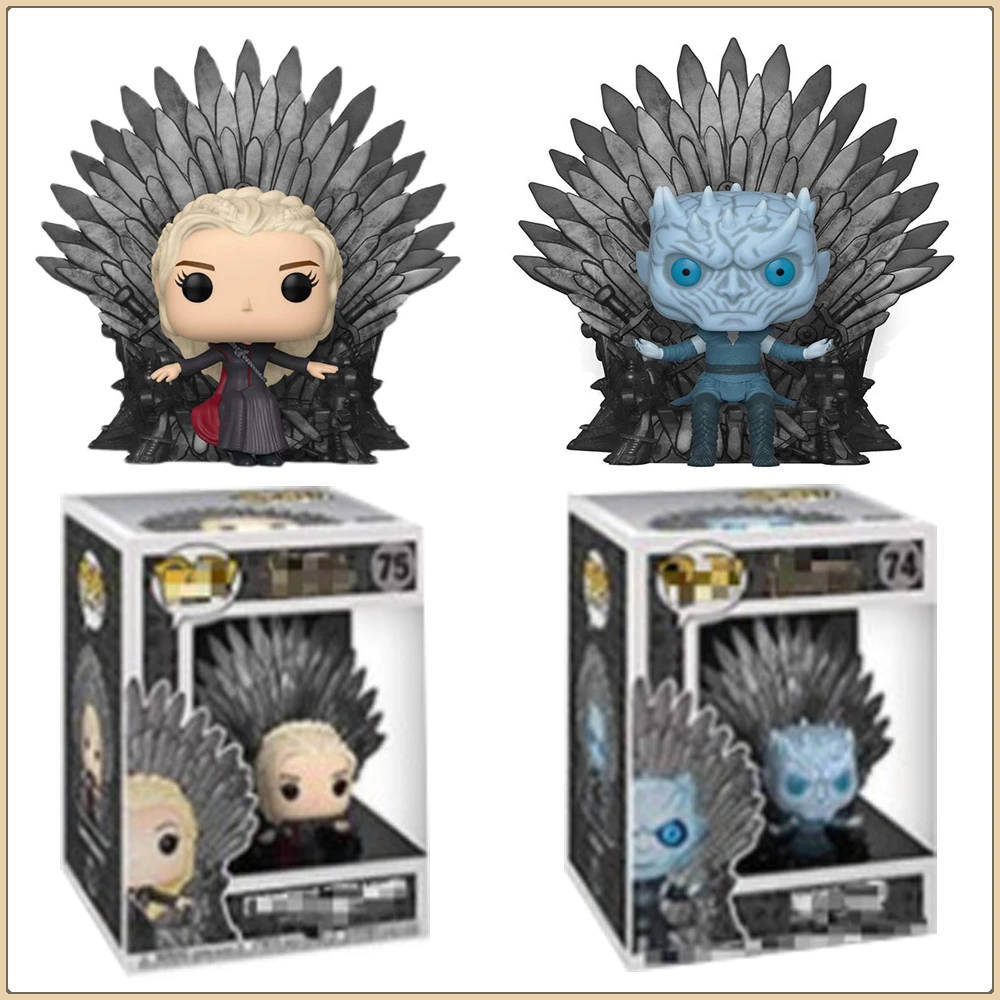 Funko POP Game of Thrones Action Toy Figures Daenerys Night King Throne Series Handsome Cool Model Ornament Boy Girl Xmas Gift