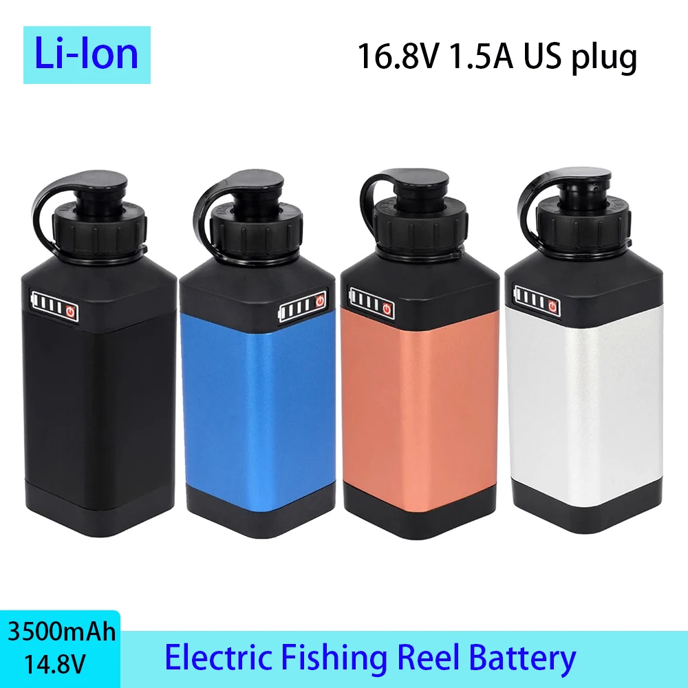 Sea Fishing Electric Reel Battery 14.8V 3500mAh Rechargeable Replacement Fishing Reel Lithium Ion 18650 Batteries for fishing