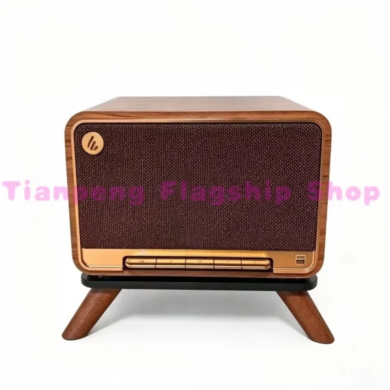 Heavy Duty Solid Wood Elevated Speaker Base for Edifier M230/M330/S300 Speaker Shockproof Non-slip Desktop Audio Support Stand