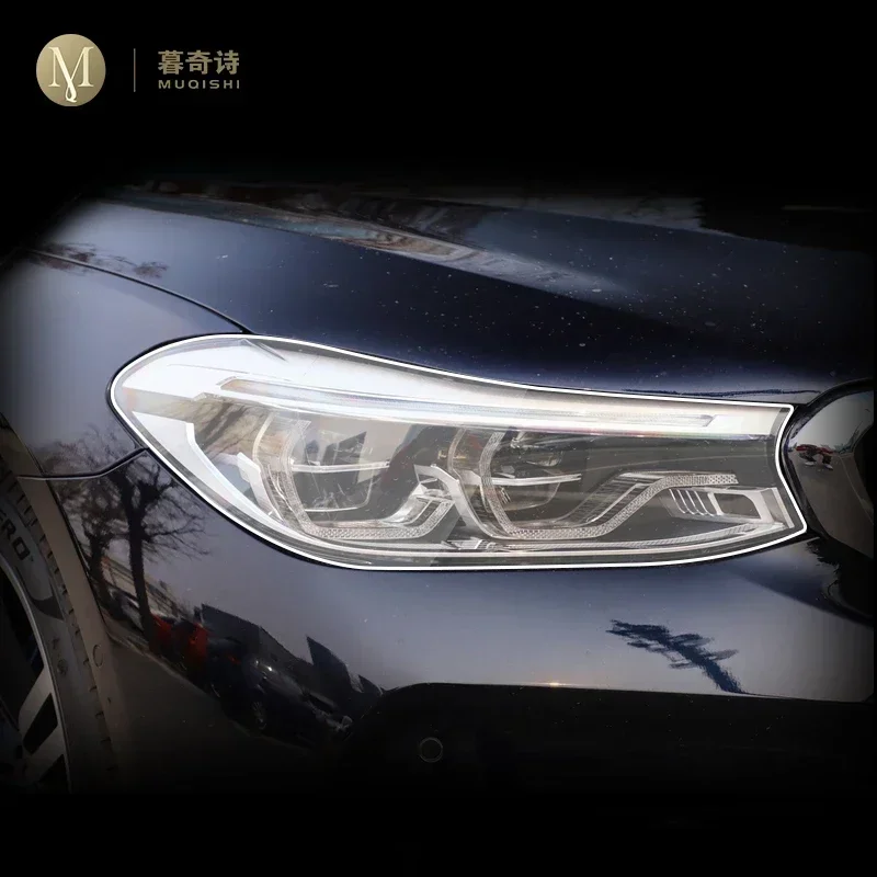 

Для BMW G32 6GT 2018-2022 внешняя защитная пленка из полипропилена автомобиля, защита от царапин на фару, прозрачная пленка из ТПУ, дымчато-черный ремонт