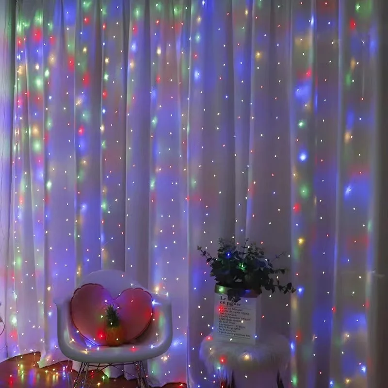 Curtain Garland LED String Lights Festival Decoration 8 Modes USB Remote Control Holiday Wedding Fairy Lights Christmas Light