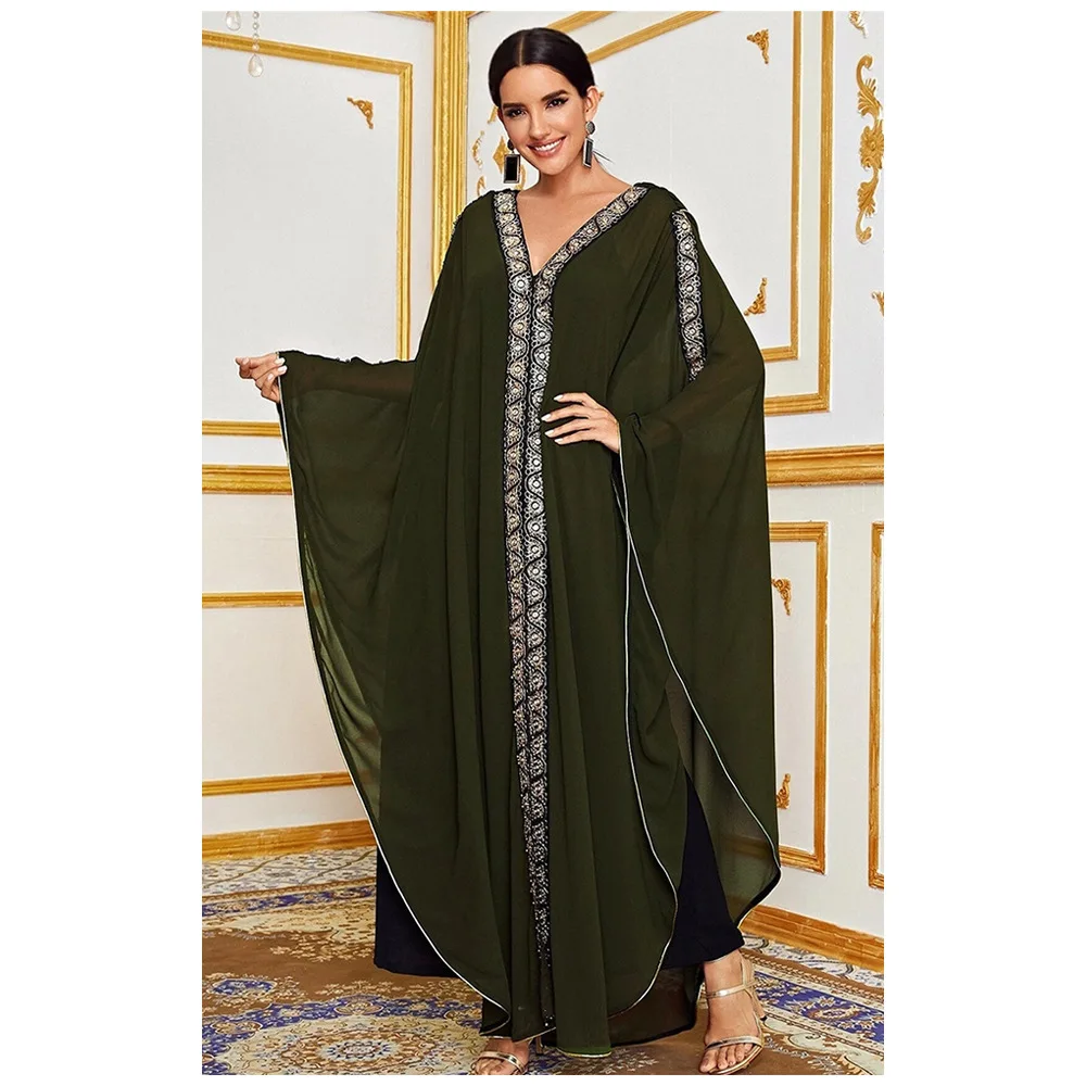 Vestidos de Noite Africanos para Mulheres, Abaya Muçulmana, Ramadan Abaya, Dubai Kaftan, Hijab Muçulmano, Robes de Kimono, Roupas Caftan