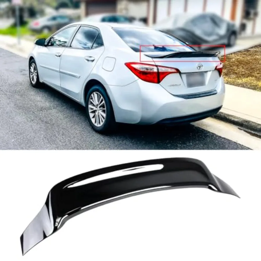 

2014-2018 Corolla Глянцевый Черный RS Стиль HIGHKICK Спойлер багажника Крыло