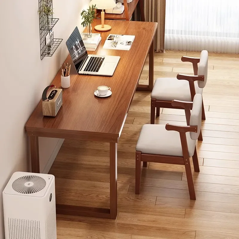 for Simple Modern Light Luxury Solid Wood Rectangle Writing Desk Computer Desk for Student Home Bedroom Learning