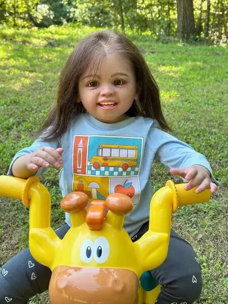 DLS ผลิตตามสั่งโดย ชานชาน (ins:FBBREBORNOFFICIAL) ตุ๊กตาเด็กเกิดใหม่ขนาด 32 นิ้ว รุ่นชานติ ผมปลูกด้วยมือ ฝ้าบนใบหน้า