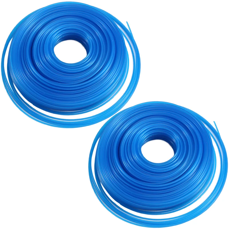 

-A99Z 2PCS 1.6Mm Thick, 100M Long Heavy-Duty Nylon Round Trimmer Cord Wire For Electric Brushcutters