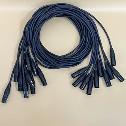 10 szt. oświetlenie sceniczne Kabel Dmx 3-pinowe złącze XLR Metalowa wtyczka Dmx 512 Linia sygnałowa 1 metr/2 metra Do kontrolera DJ Beam Moving Head