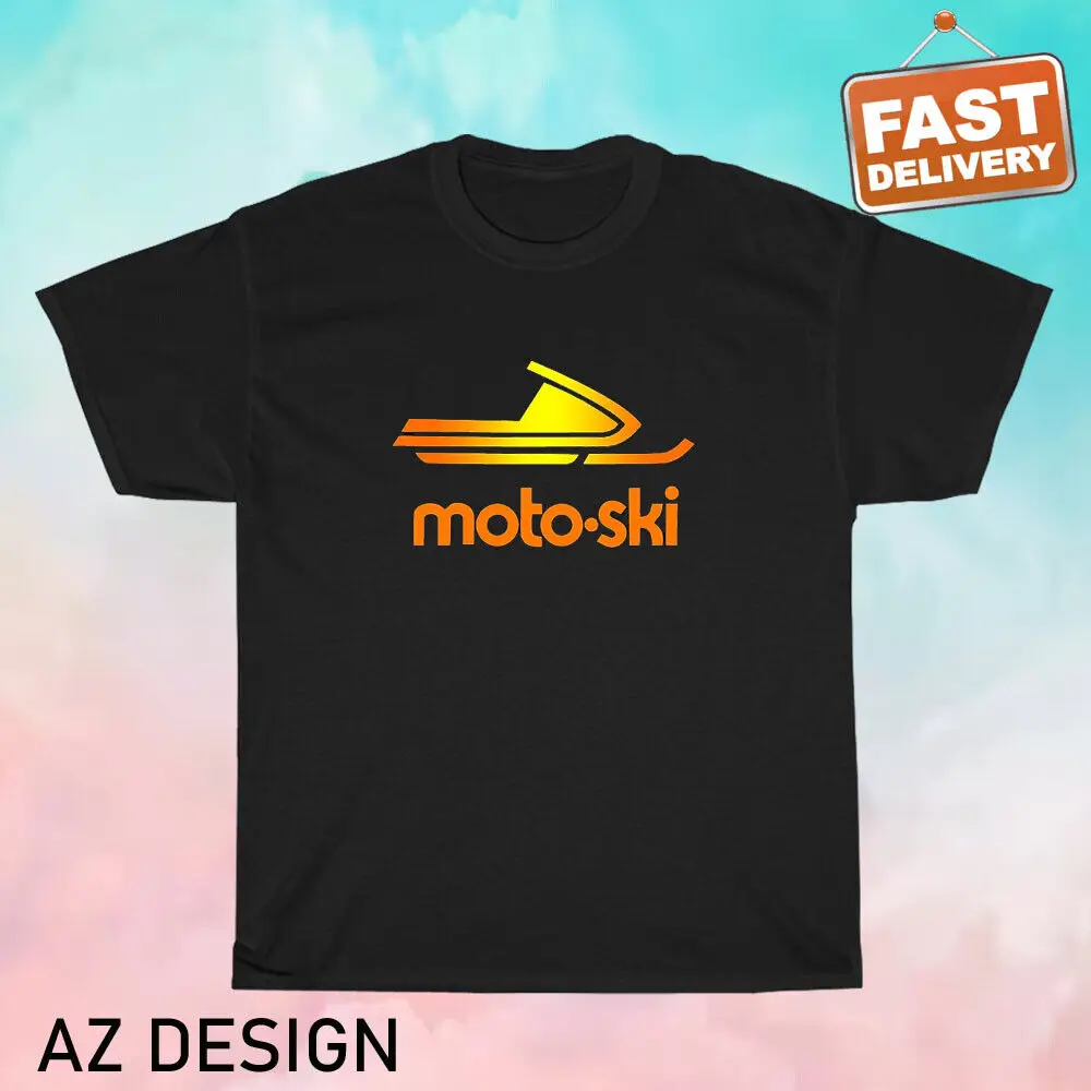 New Moto Ski Moto-Ski Logo Snowmobiles T-Shirt funny size S to 5XL