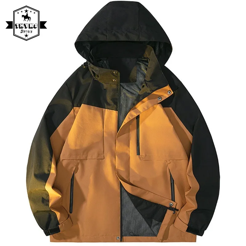 

Mens Hooded Waterproof Jackets Korean Fashion Reflective Sun Protection Clothing Outdoor Hunting Trekking Windbreakers for Women