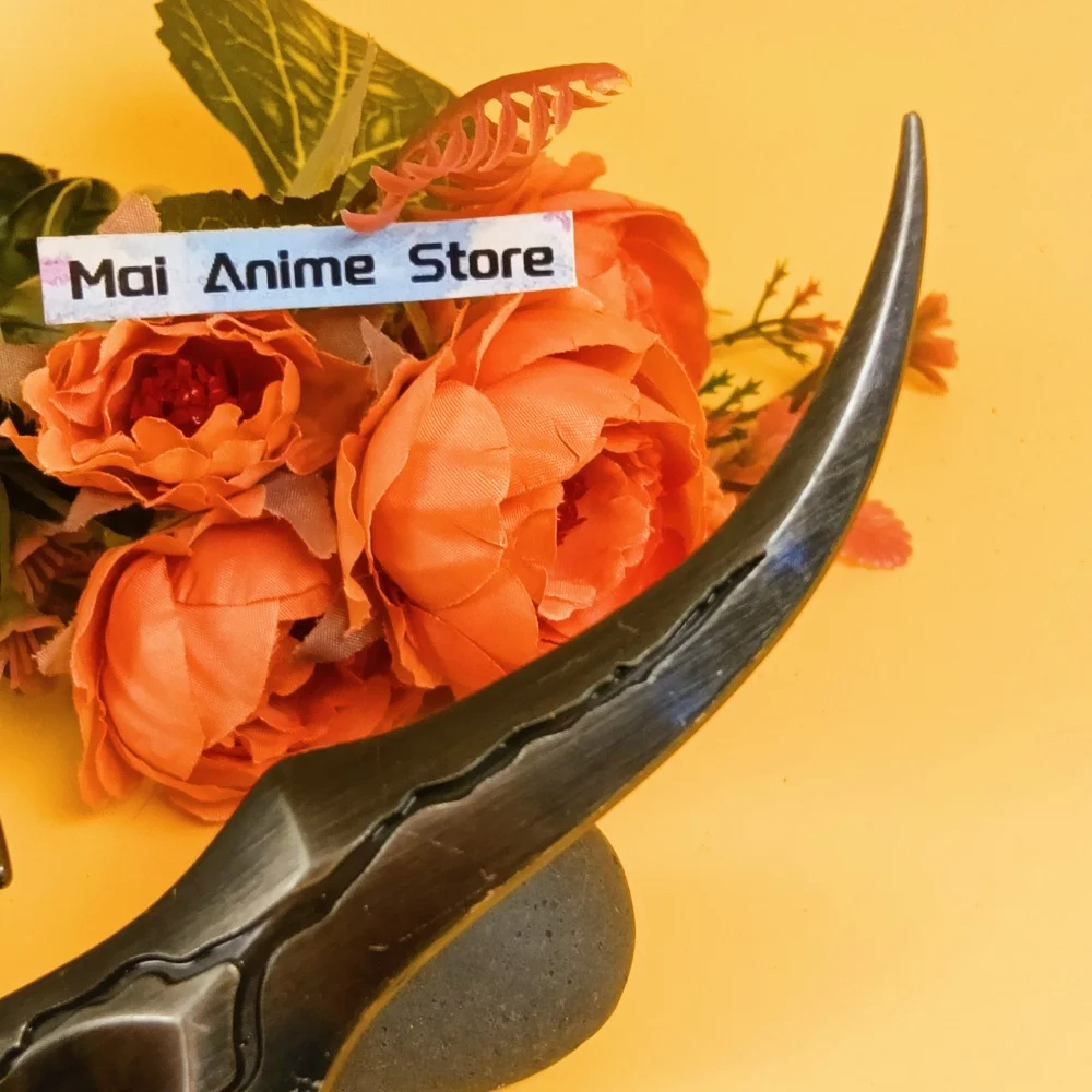 7.1 inch Anime Elden Zwart Mes Katana Originele Samurai Sabel Staal Elden Ninja Mes Echte Katana Metalen Zwaard Losse Speelgoed gift