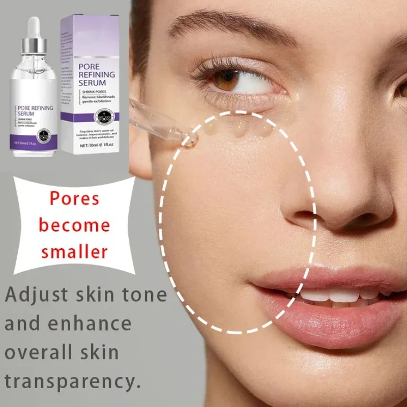 Pore Shrinking Serum Face Removing Large Pores Tightening Facial Pore Minimizing Essence Skin Care Beauty Firm Skin