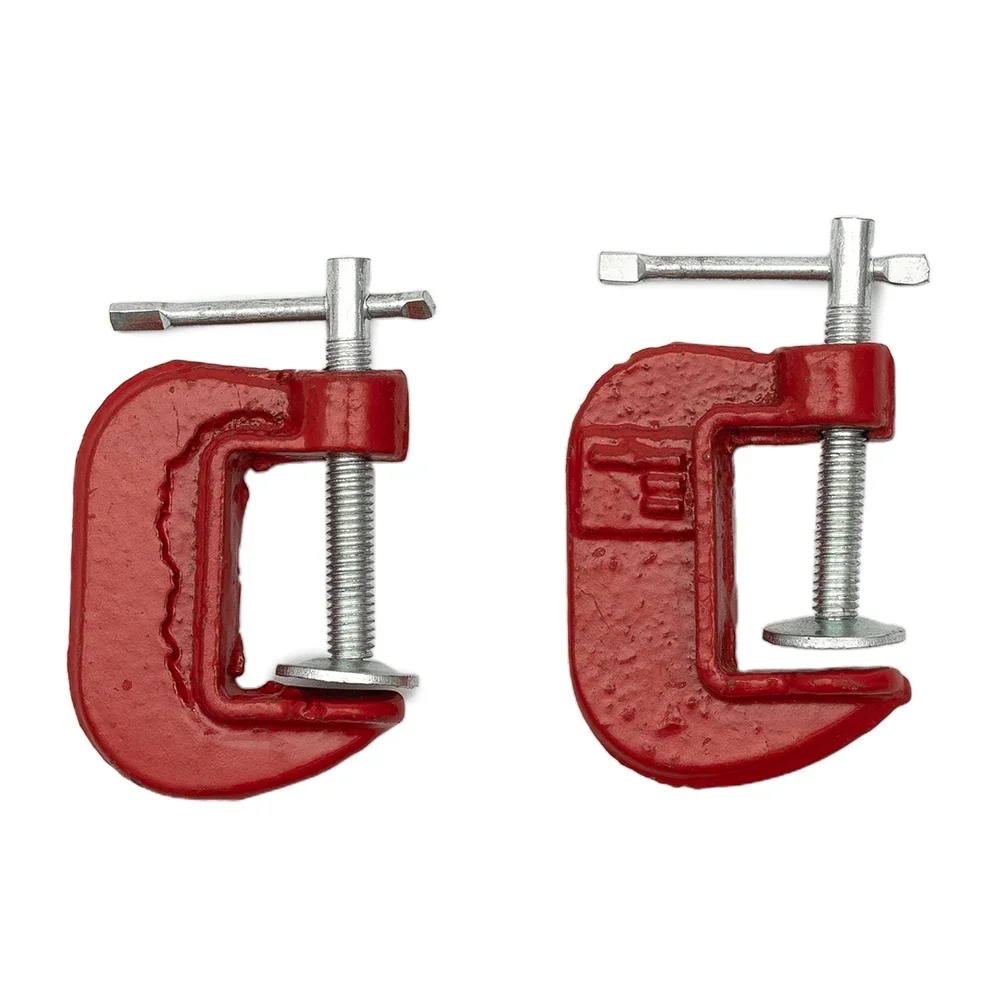 

2Pcs Heavy Duty G Clamp 1inch Heavy Duty C-clamp G-clamp Heavy Duty Metal Carpenter Handyman Vise Grip Woodworking Tool