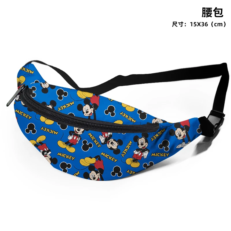 Disney Lilo & Stitch C54671 Anime Borst Zakken Cartoon Aangepaste Schoudertas Heuptas Casual Tote Opslag Unisex Gift