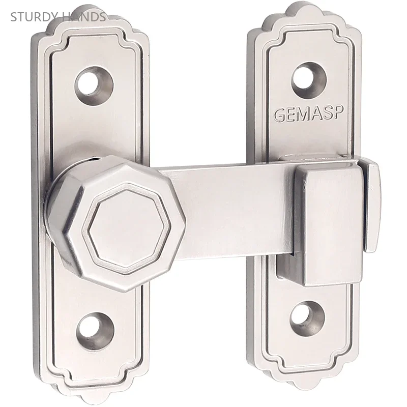 

1 набор современных дверных болтов из цинкового сплава, Шпилька с защитой от кражи, встроенные подшипники 90/180 градусов