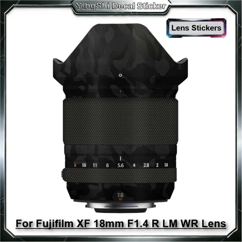 

Защитная наклейка для объектива Fuji XF18F1.4, защитное покрытие для корпуса объектива Fujifilm XF 18mm F1.4 R LM WR, защита от царапин