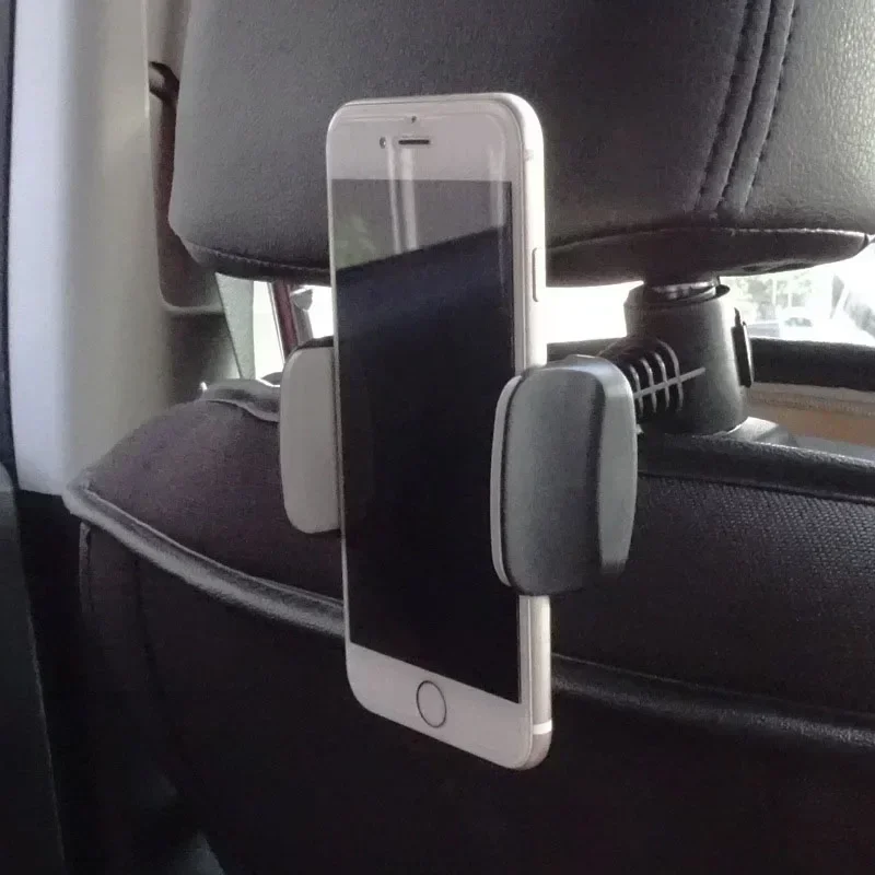 Handyhalterung für Mikrofonständer 360° °   Schwenkbare, verstellbare Smartphone-Halterung für die Kopfstütze im Auto-Rücksitz