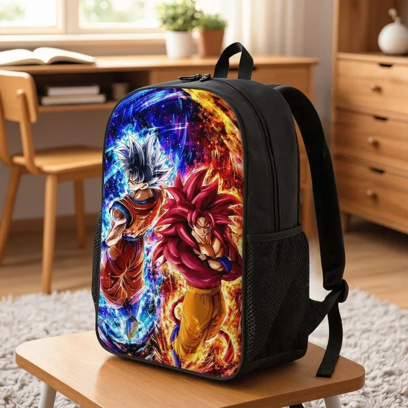 Dragon Ball backpack featuring Goku and Vegeta waterproof large-capacity portable and durable portable and durable student bag - view 3
