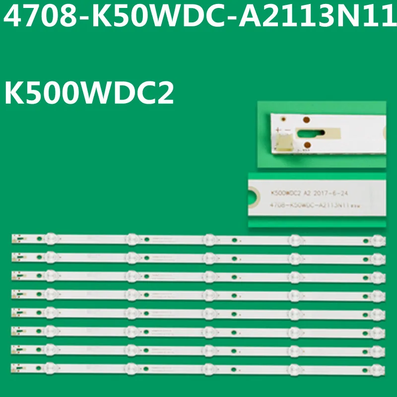 Tira de luces LED, accesorio para 50USK1810 T2 50PUT6023/60 50PUT6002/98 50PUH6002/96 50USK1810T, nuevo, 5 lámparas 4708-K50WDC-A2113N11 4708-K500WDC2 A2
