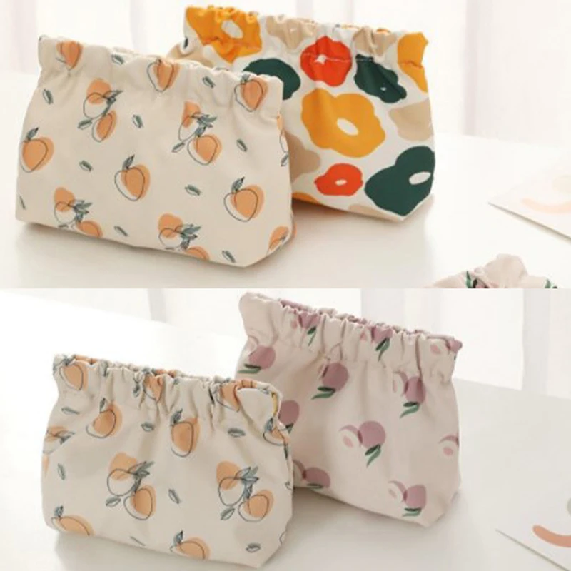 Sanitary Napkin Storage Bag Women Tampon Bags Credit Card Holder Pouch Napkin Towel Cosmetics Cotton Coin Purse Organizer