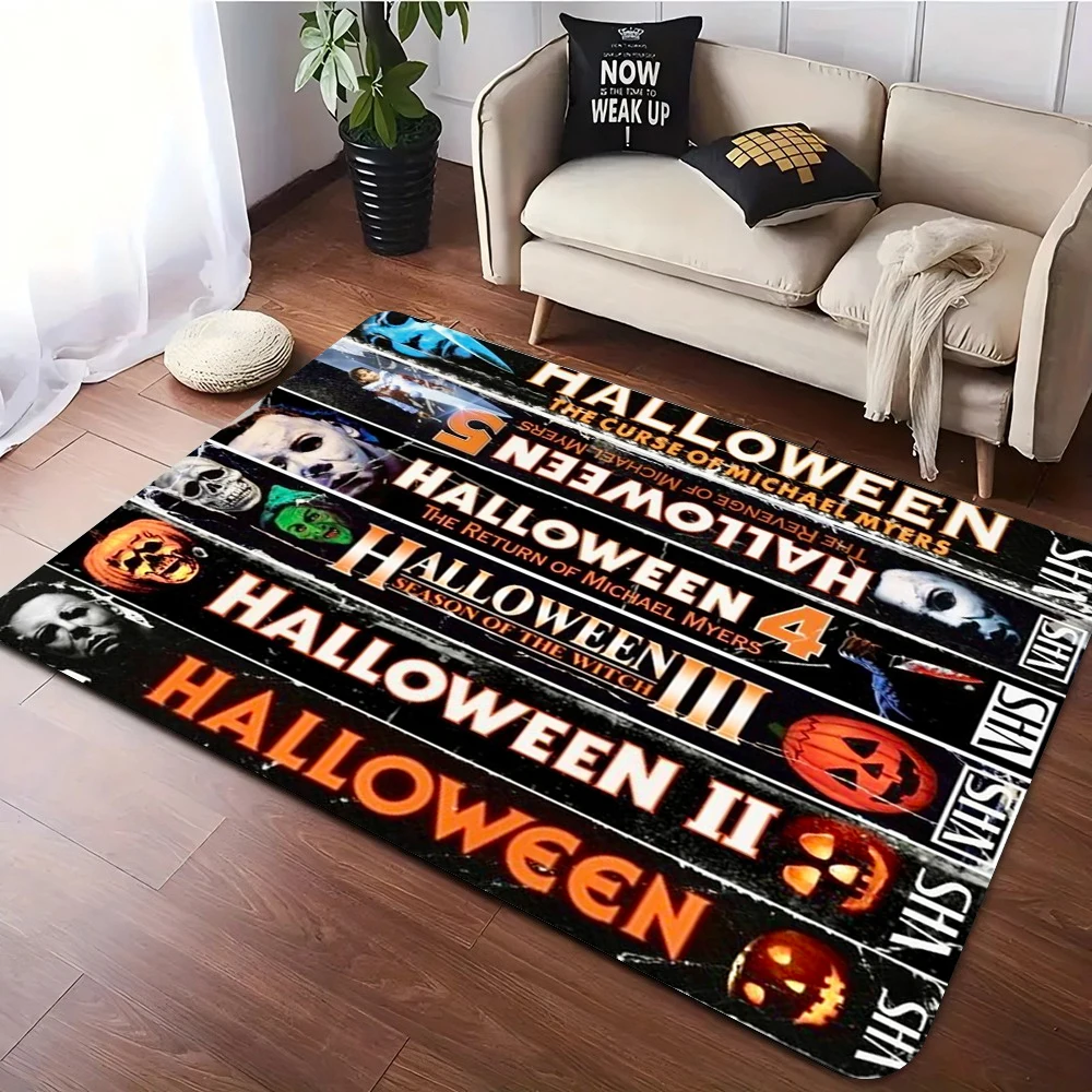 1pc Carpet Terror killer Thrille 3D Print for Home Living Room Decor Comfortable Non-slip Floor Mat Cozy Birthday Gift for Fans