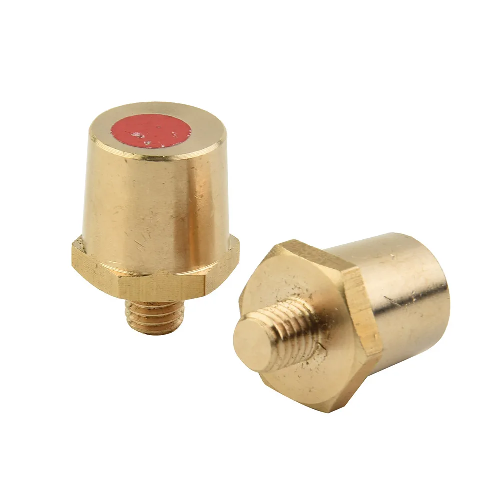 2Pcs Car Battery Terminal Connector Clamp M8 Brass Stud Wire Binding Post Thread Screw Power Supply Connector Terminal