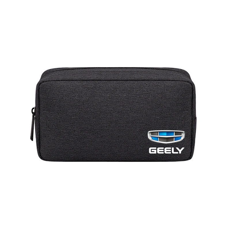 Storage Bag Mobile Hard Drive U Disk Charger Protable Storage Box For GEELY Coolray Aktie Tugella Atlas GC6 Vision X6