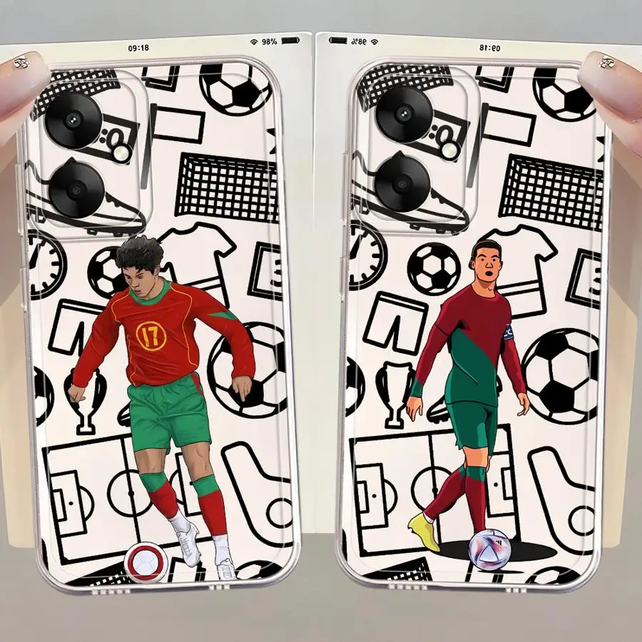 Casing Ponsel untuk Xiaomi Mi 11T Pro 11 Lite Penutup Ponsel Lembut Kartun Sepak Bola Olahraga Keren