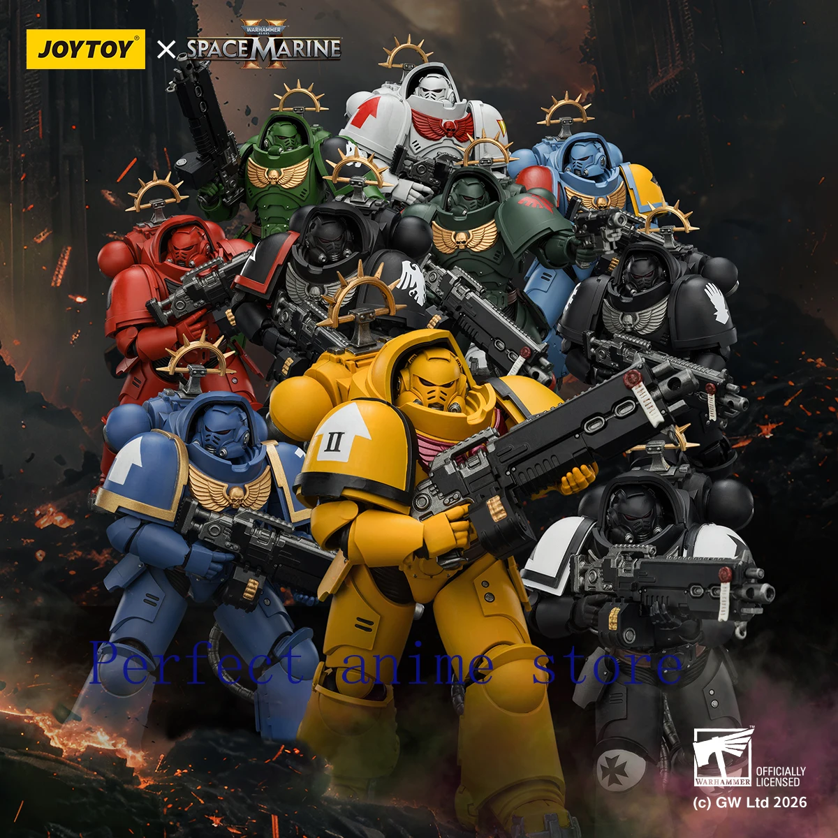 

Фигурка солдата JOYTOY Dark Source Warhammer 40K Game Edition Heavy Intercessors Squad, масштаб 1/18