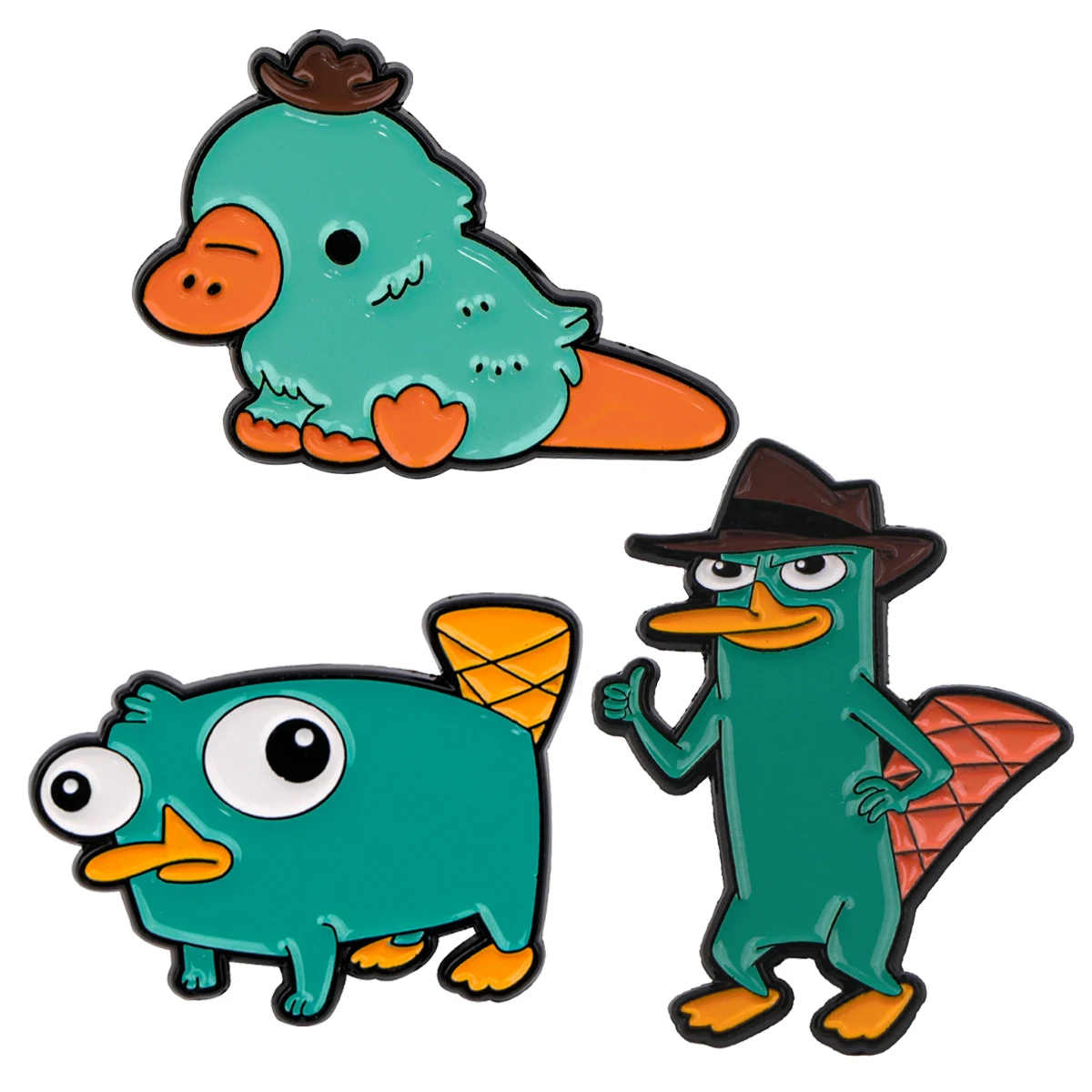 

Green Platypus Enamel Pins Metal Cartoon Brooch Backpack Hat Bag Collar Lapel Badges Men Women Fashion Jewelry Collection Gift