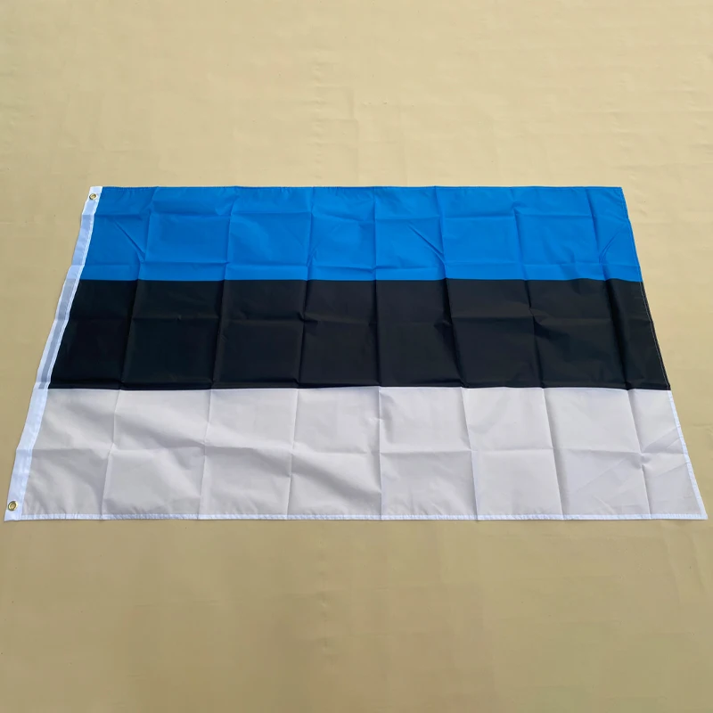 Eoodlove-Bandera de estonias para decoración del hogar, colgante de poliéster de alta calidad, para interiores y exteriores, 90x150cm