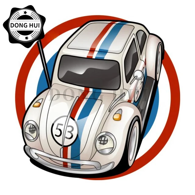 Sticker Number 53 Herbie The Love Bug Car Stickers Beetle Lovers Motorcycle Refrigerator Helmet Laptop Skateboard Mug Decal