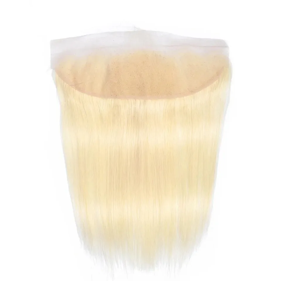 613 ブロンド 13x4 レースフロント ブラジリアン バージン レミー ヘア 6-22 インチ 未処理 ストレート エクステンション 日常着 & スタイリング用