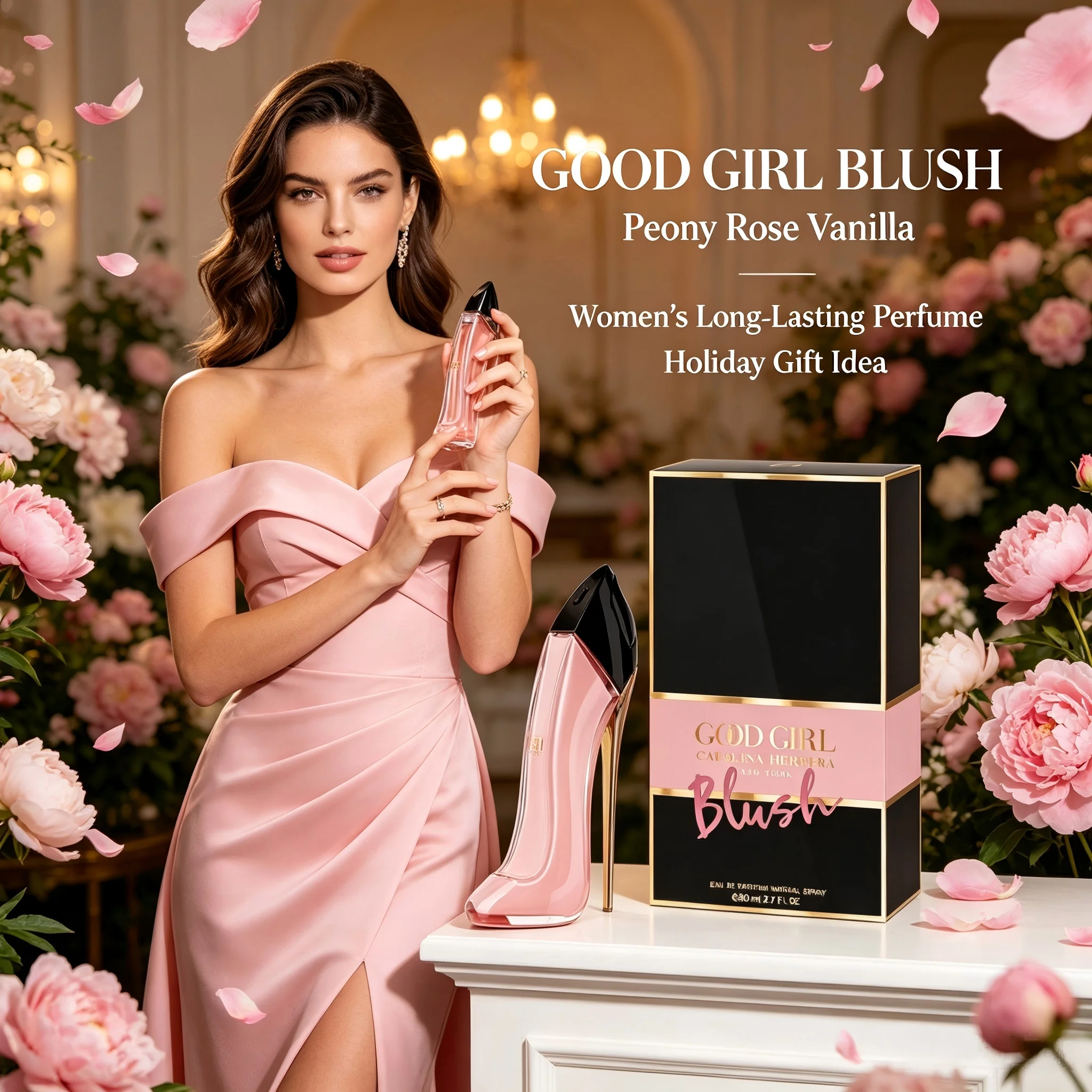 Carolina Herrera Good Girl Blush Eau de Parfum 80ml / 2.7 fl oz – Women's Luxury Floral Vanilla Perfume