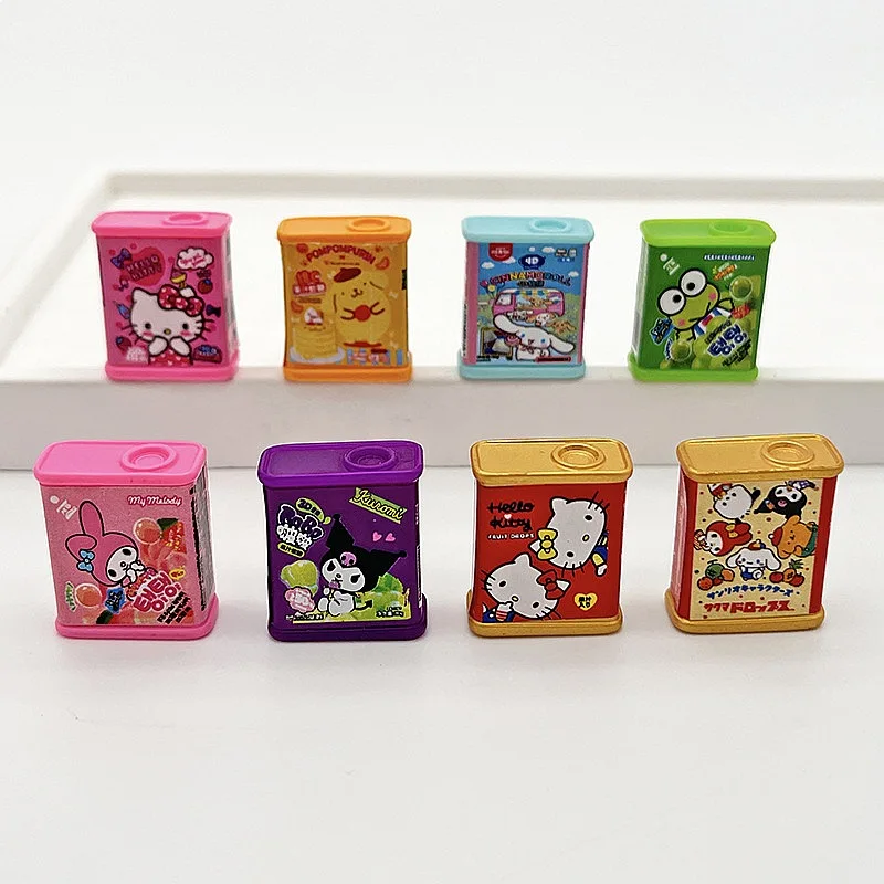 

100pcs Kawaii Sanrio Kuromi Kitty Cat Candy Resin Cabochon DIY Keychain Earrings Scrapbook Wholesale Miniature Craft