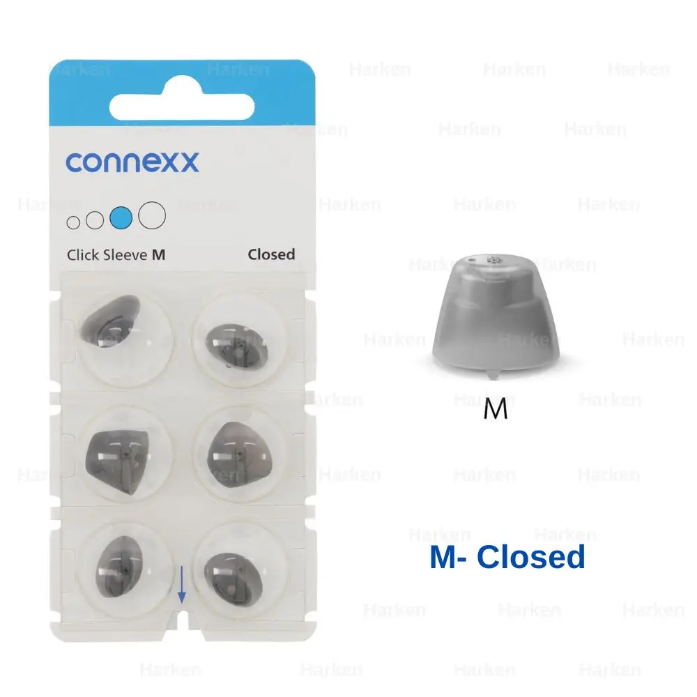 Signia Rexton Vibe Hearing aid open dome connexx click sleeve closed eartips for open fit and CIC ITC ITE Hearing Aids