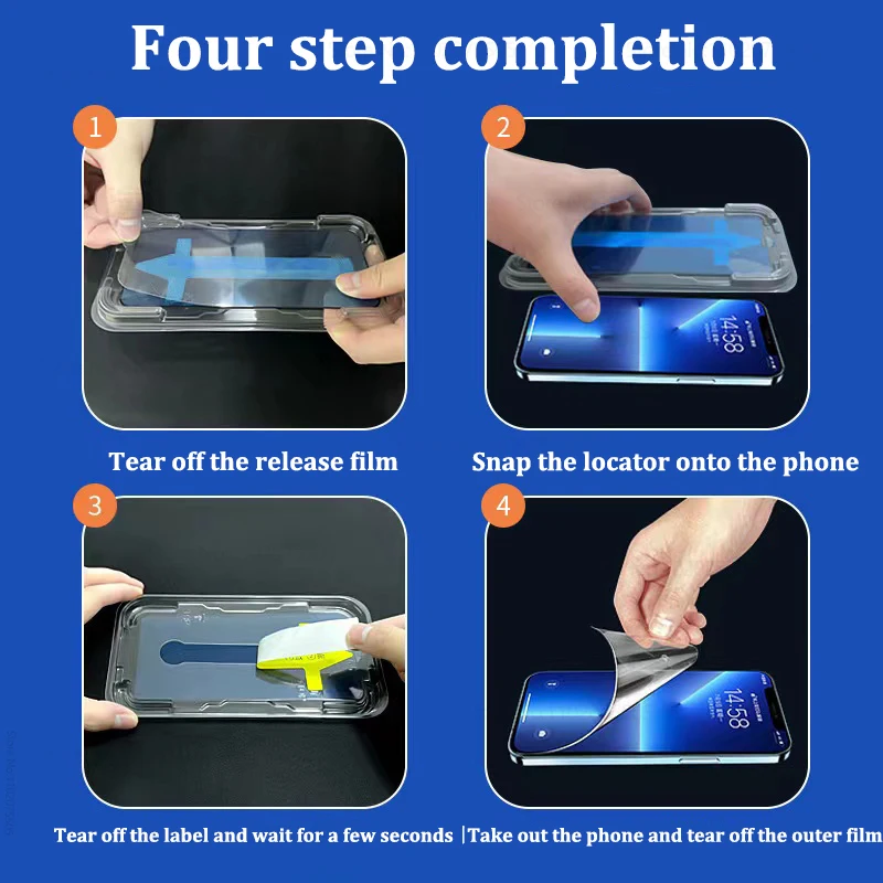 2PCS 8K High End Tempered Glass For iPhone 15 14 13 12 11 Pro Max XS MAX X XR Screen Protector With Alignment Mounting Cover