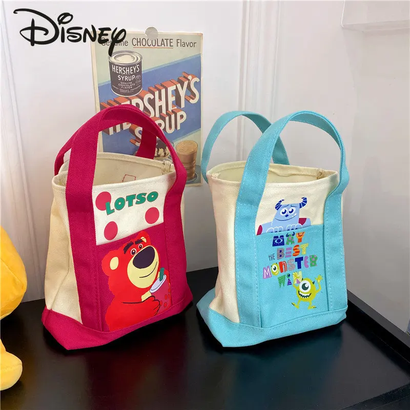 Disney Strawberry Bear Fashion Women's Handbag High Quality High Capacity Bucket Bag Cartoon Cute Online Popular Shoulder Bag