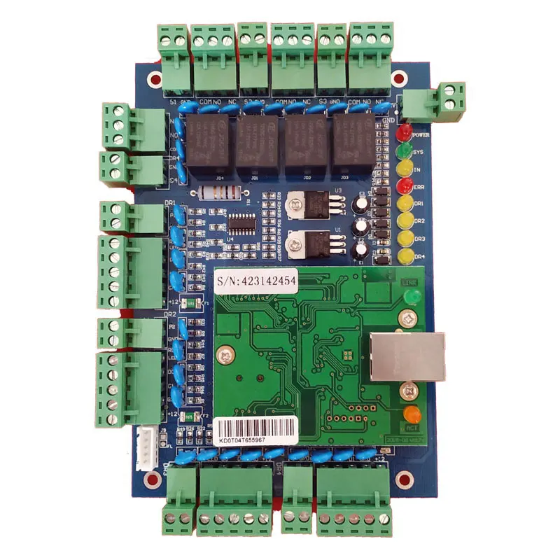 tcp-ip-four-door-access-controller-32-bit-40-000-userssupport-multi-access-function-time-attendance-fire-alarm-etcsn-l04