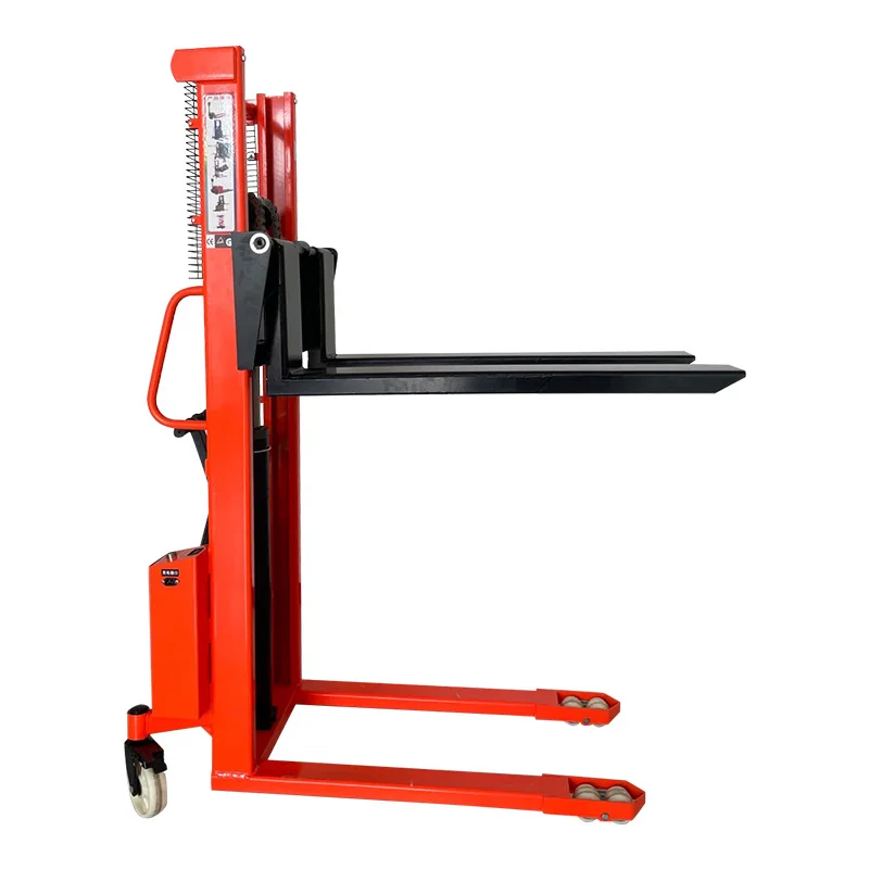 

Flashlight integrated stacker forklift electric manual dual-purpose for 1 ton 2 tons hydraulic lift small truck