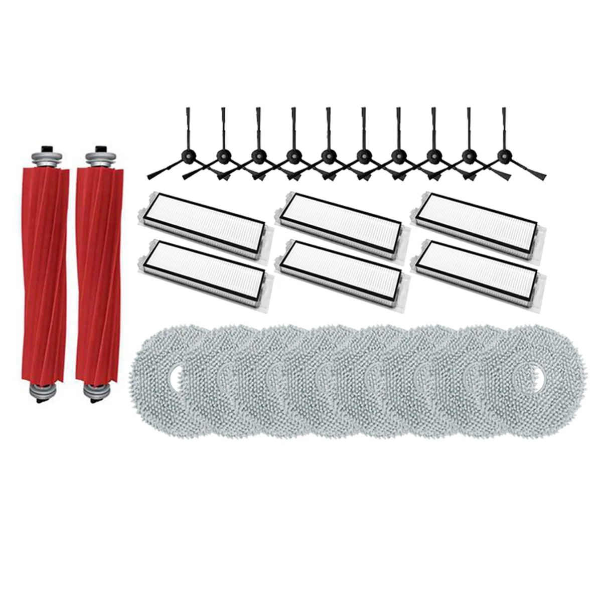 Aksesori pembersih vakum Robot Q P10 sikat sisi utama suku cadang kain pel Filter Hepa