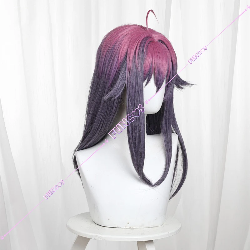 My Deer Friend Nokotan Anko Koshi Cosplay Wig Pink Purple Hair Anime Torako Koshi Heat-resistant Fiber Halloween Rose Wig Net