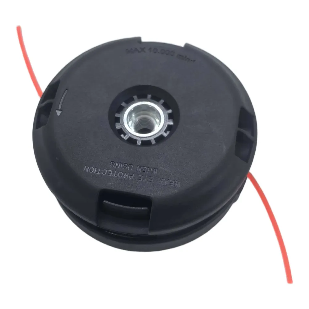 Cordless Mower Head Grass Trimmer Head 2mm Line Capacity Left Rotating Thread Automatic Thread Retraction Feature Automatic Feed