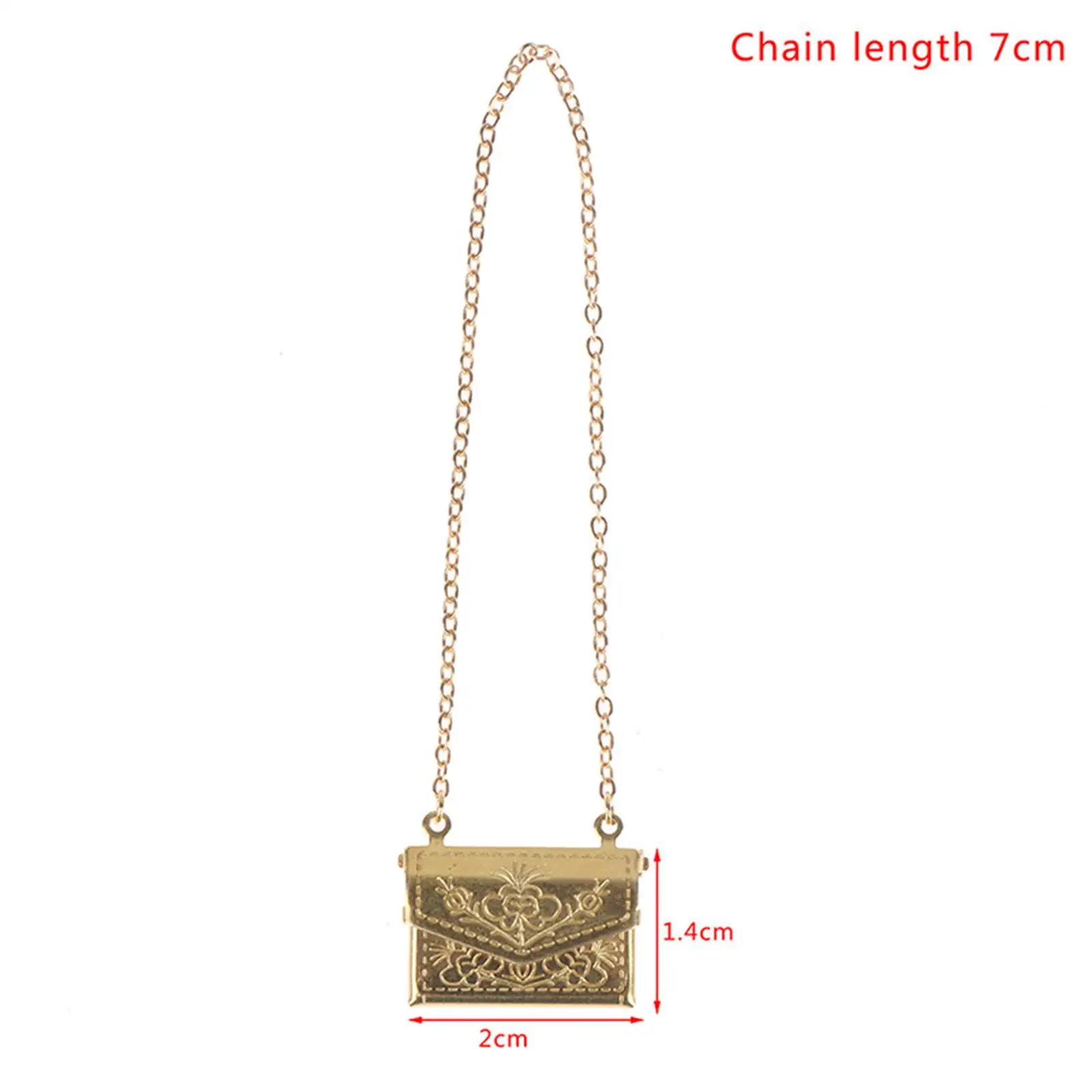 

Metal Dollhouse Bags with Chain 1 12 Scale Accessories Set Mini Decor for Baby Girls Pretend Play