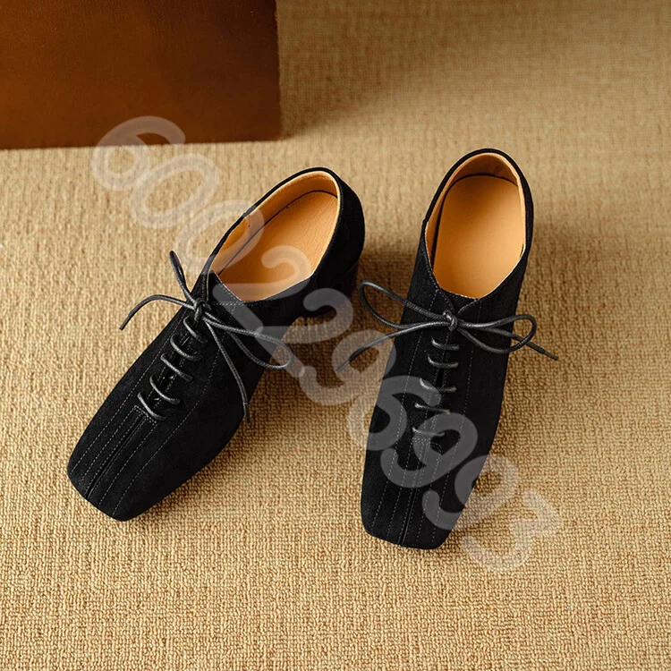 Schwarze Wildleder-Schnürpumps – Kids Shoes Women Bewertung und Preis